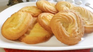 Easy Homemade Butter Cookies Recipe  How to make Butter Cookies [upl. by Eniarol703]