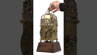 Worlds Oldest Brass Lantern Clock  17th Century Antique Treasure [upl. by Chilt420]