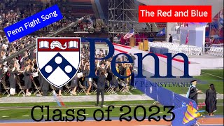 UPenn “The Red and Blue” Full Song Penn Fight Song  2023 Commencement 유펜 교가 2023 졸업식날 [upl. by Eelyrag]