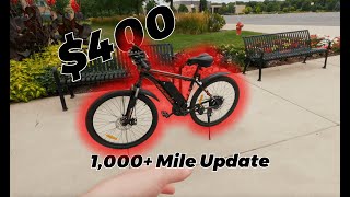 Does This Cheap Amazon eBike Suck  1000 Miles On The 400 Ancheer Gladiator Electric Bike [upl. by Marchak]