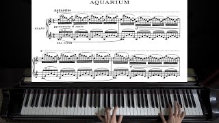 quotAquariumquot from quotThe Carnival of the Animalsquot  SaintSaëns  Piano with Sheet Music [upl. by Kokaras821]