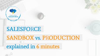 Sandbox vs Production in Salesforce  Types of Sandboxes in Salesforce [upl. by Esydnac]