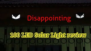 100 LED Solar Light review [upl. by Oicor]