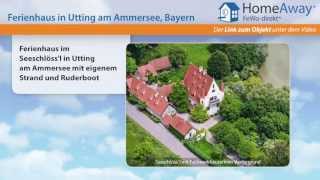 Oberbayern Ferienhaus im Seeschlössl in Utting am Ammersee mit eigenem  FeWodirektde Video [upl. by Hadik206]