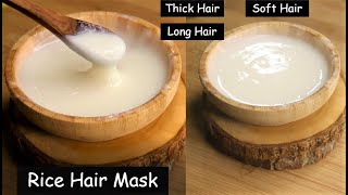 Rice Hair Mask amp Rice WATER to Turn Thin Hair to Thick Hair in 30 days  Hair Growth amp Long Hair [upl. by Raff]