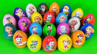 Looking For Paw Patrol Eggs With Slime Coloring Ryder Chase MarshallSatisfying ASMR Video [upl. by Nyved695]