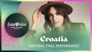 Mia Dimšić  Guilty Pleasure  Croatia 🇭🇷  National Final Performance  Eurovision 2022 [upl. by Craner]