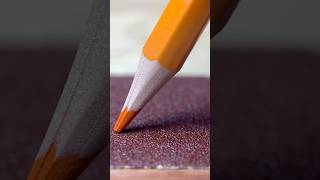 Colored pencil vs Sandpaper for carpentry closeup macro pencil sandpaper asmr ultramacroviews [upl. by Treat]