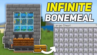 BEST 121 BONEMEAL FARM in Minecraft Bedrock amp PE [upl. by Ainyt626]