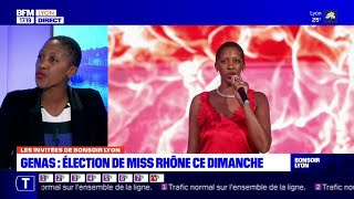 Les invitées de Bonsoir Lyon  miss Rhône 2021 et Mam Issabré présidente du comité Miss Rhône [upl. by Trin]