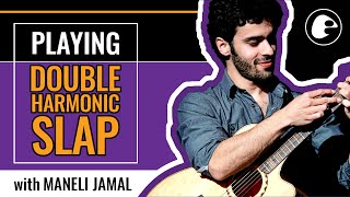 Maneli Jamal Acoustic Guitar Lesson  How to Play Slap Harmonics  ELIXIR Strings [upl. by Notniw]