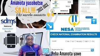 Rwanda National examination results for S6 All 20222023Easy way to view your marks now completely [upl. by Wanfried]