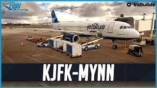 MSFS LIVE  Fenix A320  IAE Engines  Frame Gen Mod  Real World jetBlue OPS  iniBuilds KJFK [upl. by Ailegra]