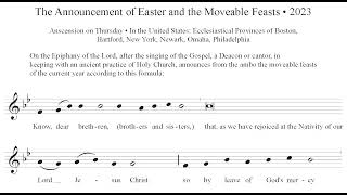 The Announcement of Easter and the Moveable Feasts Epiphany Proclamation • 2023 • Demo [upl. by Simpkins]