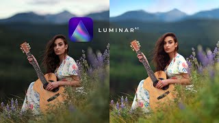 Portrait Editing Tutorial using Luminar AI Easy Beginner Friendly [upl. by Nwahsaj688]