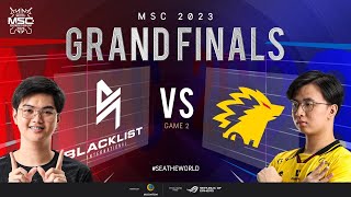 EN MSC Grand Finals  BLACKLIST INTERNATIONAL VS ONIC  Game 2 [upl. by Leksehc]