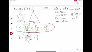 2 GEOM Problema su triangoli simili [upl. by Ozneral]