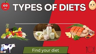 Top 7 Types of Diets Explained Types of Vegetarian Diets in English  Learn Key Vocabulary [upl. by Meikah]