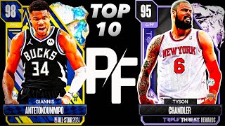 NBA2K24 MYTEAM TOP 10 POWER FORWARD IN THE GAME ‼️🤔👀 [upl. by Akimak265]