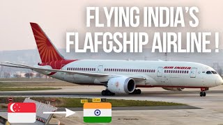 TRIP REPORT  AIR INDIA 787 DREAMLINER Singapore  New Delhi ECONOMY CLASS [upl. by Ariad609]