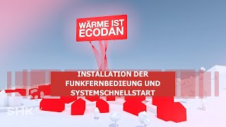 Ecodan Wärmepumpe Installation der Funkfernbedienung  SHKTV Montage [upl. by Lourie]