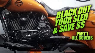 PART 1 Chrome To Black Powder Coat Parts Install Harley Touring [upl. by Karissa]