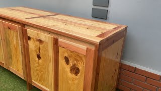 Building A Large Storage Cabinet From Upcycled Wood A Surprising Creative Wood Processing Project [upl. by Onabru]