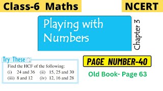 Class 6 Maths Chapter 3 Playing with Numbers  Try these page number 40  Try these page number 63 [upl. by Roumell]