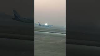 Indigo flight leanding indore airport youtubeshorts indoreairport ytshortsviral indigoplane [upl. by Swayne]