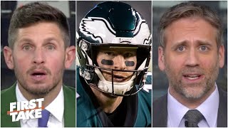 Max Kellerman vs Dan Orlovsky Is Carson Wentz to blame for the Eagles struggles  First Take [upl. by Sewell]