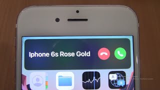 iPhone 6s Rose Gold Incoming Call [upl. by Parnas]