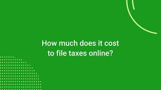 Whats the Cheapest Way To File Your Taxes Online [upl. by Aisset]