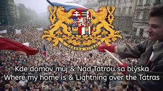 National Anthem of Czechoslovakia  Kde domov můj amp Nad Tatrou sa blýska [upl. by Ambrosia]