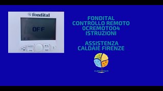 Fondital Controllo remoto Istruzioni Assistenza Caldaie Firenze [upl. by Harberd]