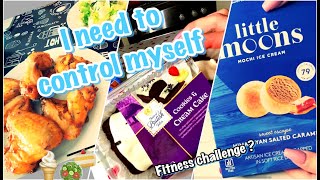 CONTROLLING MYSELF Portion control  start a fitness challenge 💪🏻 binge eating filmed  TD EW 暴飲暴食 [upl. by Moreta]