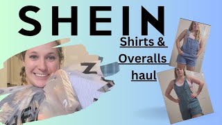 SHEIN HAUL  Shirts amp Overalls [upl. by Nettirb]