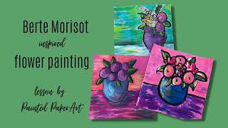 Berthe Morisot inspired floral painting [upl. by Eixela]