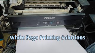 White page printing solutions Epson Printer [upl. by Eanaj]