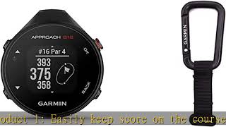 Garmin Approach G12 Clipon Golf GPS Rangefinder 42k Preloaded Courses 0100255500 amp Lanyard C [upl. by Malti]