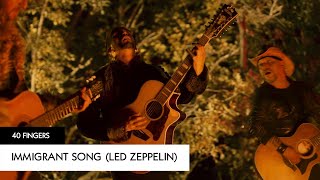 40 FINGERS  Immigrant Song by Led Zeppelin with 4 Guitars [upl. by Niahs]