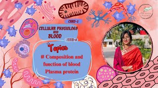 Blood Composition and Plasma Proteins  Cellular Physiology and Blood – Item 6 [upl. by Elades]