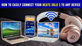 how to connect beats solo 3 to iPhoneLaptopAndroid [upl. by Mcconnell]