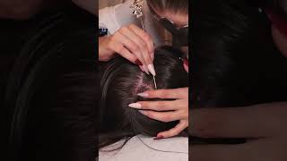 ASMR Tingly SCALP Check and SCRATCHING with Nails Real Person shorts short asmr [upl. by Apgar27]