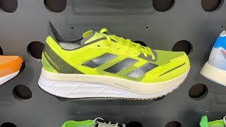 Adidas Adizero Boston 11 Solar YellowNight MetallicBeam Yellow  Product Code GX6650 [upl. by Cheadle320]