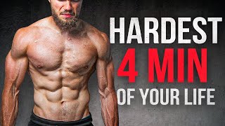 ABS Workout Challenge HARDEST 4 MIN OF YOUR LIFE [upl. by Duky]