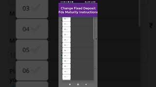 Change Fixed Deposit matutirty instructions using sbi yono app [upl. by Lietman]