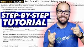 How To Fill Out A Real Estate Purchase And Sale Agreement [upl. by Akirre]