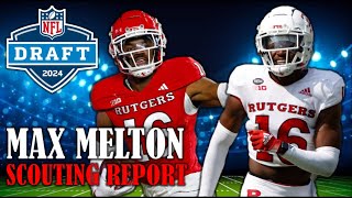 Max Melton Draft Profile I 2024 NFL Draft Scouting Report amp Analysis [upl. by Helms893]