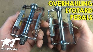 Vintage Lyotard Bike Pedals OverhaulRepair [upl. by Carolann]