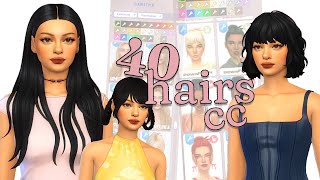 hair cc YOU NEED in YOUR GAME  cc links in description  sims 4 cc haul \\ sims 4 \\ kailla ༉‧ ♡✧ [upl. by Sou177]